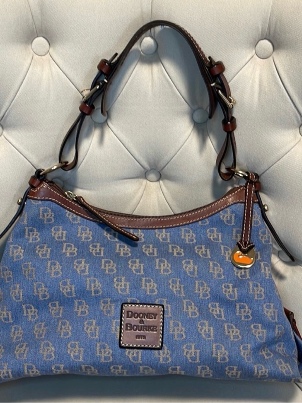 Dooney & Bourke Blue Monogram Shoulder Bag 💙✨